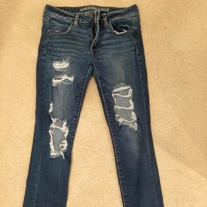 American Eagle Super Stretch X Ripped Jeans
